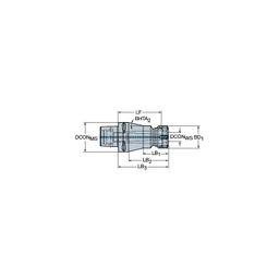 C6-391.14 Coromant CaptoⓇ To ER Collet Chuck thumbnail-0