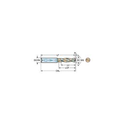 R846 CoroDrillⓇ Delta-C Solid Carbide Drill 1220 thumbnail-0