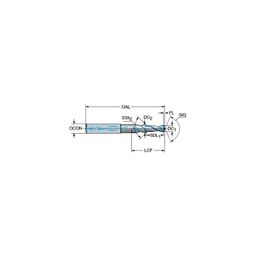 460.2 CoroDrillⓇ 460 Solid Carbide Step And Chamfer Drill With Internal Coolant Grade GC34 thumbnail-0