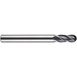 Series S511 Carbide 4 Flute Plain Shank Ball Nosed End Mill - X-CEED Coated - Metric  thumbnail-2