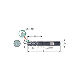 EFS-B44 Finished Carbide End Mill thumbnail-1