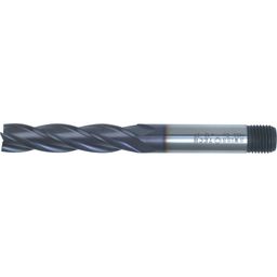 Series 37 HSS-Co 8% 4 Flute Threaded Shank Long Series End Mills - TiALN Coated - Metric  thumbnail-0