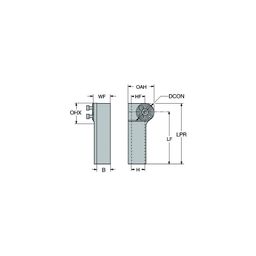 570-40 Rectangular Shank To CoroTurnⓇ SL Adaptor
 thumbnail-0