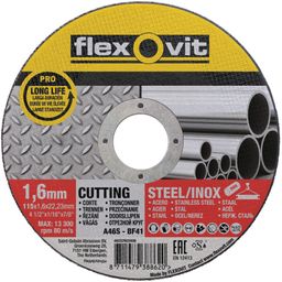 Steel & stainless steel flat ultra thin cutting disc Flexovit thumbnail-0