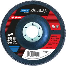 Flap disc 115x22mm 40 grit Norton STARLINE thumbnail-2