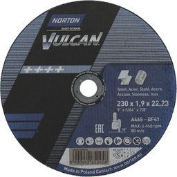 Steel & stainless-steel flat ultra-thin cutting disc Norton VULCAN thumbnail-3