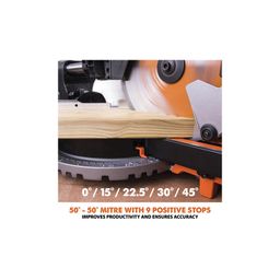 R255SMS+ 255mm Multi-Material Sliding Mitre Saw (230V or 110V) thumbnail-4