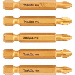 50mm Titanium Screwdriver Bits - 1/4" Hex (Pk-5) thumbnail-0