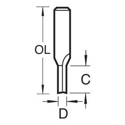 1/2" TC Two Flute Straight Cutters thumbnail-1