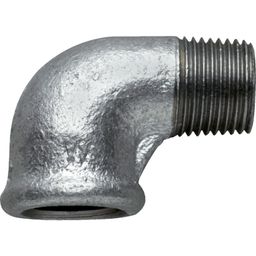 British Standard Malleable Iron Pipe Fittings  Male/Female Elbow 90° - Galvanised  Finish
 thumbnail-0