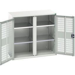 Verso Mid-Partition PPE And Janitorial Cupboards With Ventilated Doors thumbnail-0