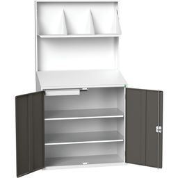 Verso Economy Lectern Cupboards With Plain Back Panel & File Holder thumbnail-0