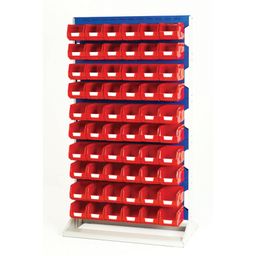 Double Sided Louvre Panel Racks With Bin Kits thumbnail-0