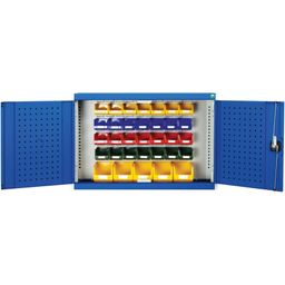 Cubio Louvre Wall Cupboard With 33 Piece Bin Kit  thumbnail-0