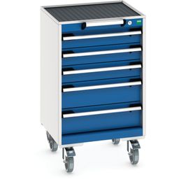 Cubio SLR-55 Mobile Drawer Cabinet with Top Tray & Mat thumbnail-0