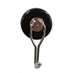 Neodymium Shallow Pots Magnet with Swivel Hook, Various Colours thumbnail-1