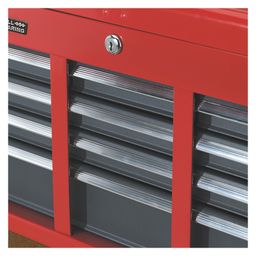 Topchest Drawer Tool Chests, Red and Grey thumbnail-2