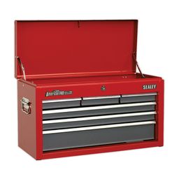 Topchest Drawer Tool Chests, Red and Grey thumbnail-4