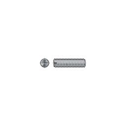 Slotted Set Screw, Metric - A1/A2 Stainless - Flat Point - DIN 551 thumbnail-0