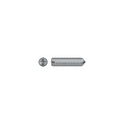 Slotted Set Screw, Metric - A1/A2 Stainless - Cone Point - DIN 553 thumbnail-0