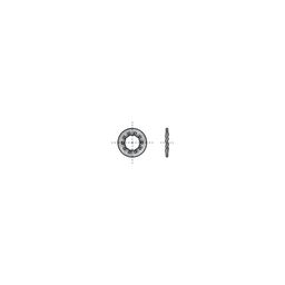 Toothed Lock Washer - Metric - Spring Steel (350-425 HV10) - Internal Teeth - DIN 6797 J thumbnail-0