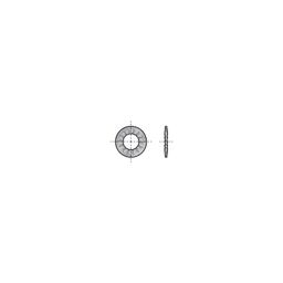 Washer, Inch - Steel - BZP (Bright Zinc Plated) - Serrated Lock Washer Internal - DIN 6798J thumbnail-0