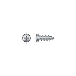 Self Tapping Screw, Metric - A2 Stainless - Phillips Cross Pan Head - DIN 7981 C - H thumbnail-0