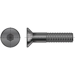 Socket Head Countersunk Screw, Inch - BA - Grade 10.9 - Self Colour - DIN 7991 thumbnail-0