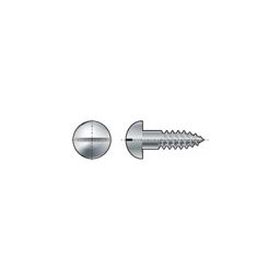 Woodscrew, Self Tapping - Brass - Grade Cu2/Cu3 - Slotted - Round Head - DIN 96 thumbnail-0