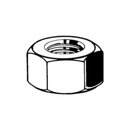 Hexagon Nut, Metric - Steel - Standard (Self Colour) - MF (Metric Fine) - Plain - Grade 10 - DIN 934 (1987) thumbnail-2