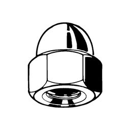 Hexagon Dome Nut, Metric - A4 Stainless  - Grade 50 - High Type - DIN 1587 (1987) thumbnail-3