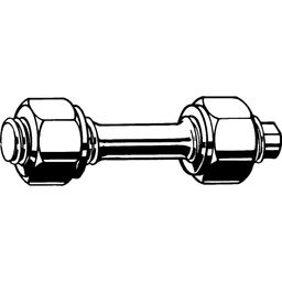 Screwed Studding, Metric - Grade KG/YK - Double - ended Stud with 2 Nut - Reduced Shank  thumbnail-1