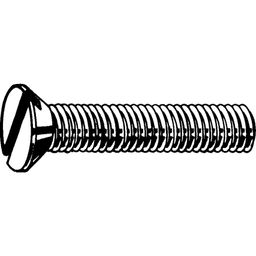 Machine Screw, Metric - Nylon - Grade PA 6.6 - Slotted Countersunk Head - DIN 963  thumbnail-1