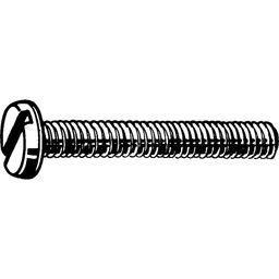 Machine Screw, Metric - Steel - BZP (Bright Zinc Plated) - Grade 4.8 - Slotted Pan Head - DIN 85 thumbnail-2