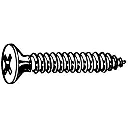 Self Tapping Screw, Metric - Steel - Phillips Countersunk - DIN 7982 C - H thumbnail-1