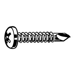 Self-Drilling Cross Recessed Pan Head Screw - Phillips - Steel Zinc Plated - DIN 7504 M-H thumbnail-0