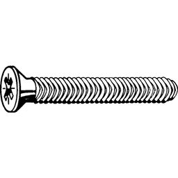 Machine Screw, Metric - A2 Stainless - Thread Rolling Countersunk Head Screw Pozi - DIN 7500 thumbnail-1