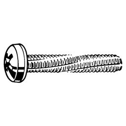 Machine Screw, Metric - Steel - BZP (Bright Zinc Plated) - Cross Recessed Raised Cheese Head Thread Cutting Screw - DIN 7516 AE - H thumbnail-0