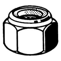 Hexagon Lock Nut - Metric - Steel - ZY (Zinc Yellow Passivated) - Prevailing Torque Type - Nylon Insert - Grade 8 - DIN 985  thumbnail-2