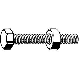 Structural Assembly Screw with Nut, - Steel - Grade 8.8 - BZP (Bright Zinc Plated) - EN 15048 thumbnail-1