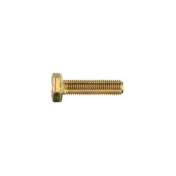 Hex Head Set Screw, Metric - Steel - Grade 8.8 - ZY (Zinc Yellow Passivated) - DIN 933 thumbnail-0