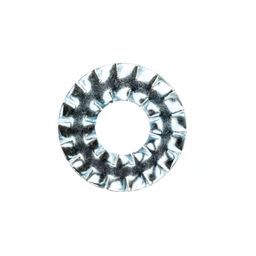 Double Serrated Lock Washer - Metric - Spring Steel - BZP (Bright Zinc Plated)  - Type DD - NF E27-626 thumbnail-0