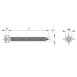 Self Tapping Screw, Metric - A2 Stainless - Socket Head thumbnail-1