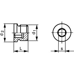 Pipe Socket Plugs, BSPP - Parallel - G Series - A2 Stainless thumbnail-1