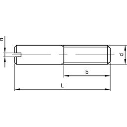 Slotted Set Screw, Metric - A2 Stainless - Cup Point - DIN 427 thumbnail-2