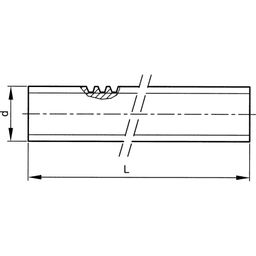 Screwed Studding - Metric - Steel - Grade 5.8 - Trapezoidal Thread  thumbnail-1