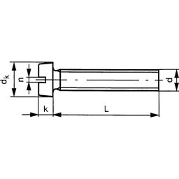 Machine Screw, Metric - Brass - Slotted Cheese Head - DIN 84 thumbnail-1