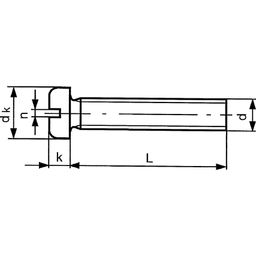 Machine Screw, Metric - Steel - BZP (Bright Zinc Plated) - Grade 4.8 - Slotted Pan Head - DIN 85 thumbnail-1