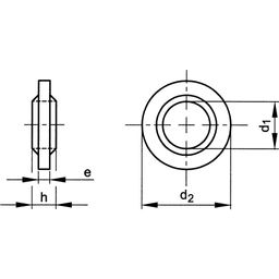 Retaining Washer, Metric - Plastic Polyamide - Grade PA.6.6 - White thumbnail-1