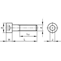 Socket Head Cap Screw, UNF - A4 Stainless - Grade 70 - DIN 912 thumbnail-2